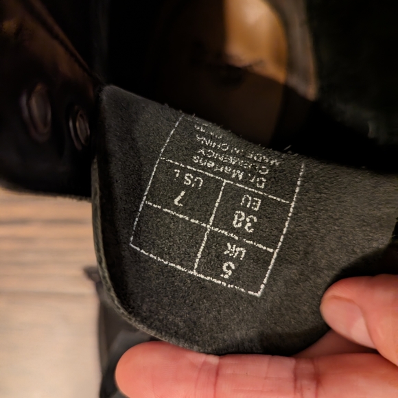 Dr Martens Leather Boots block heel size 38 - Picture 2 of 7